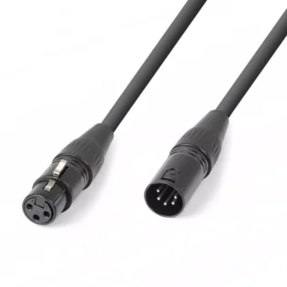 PDC CX105 DMX LEAD XLR FEMALE  - 5-PIN XLR MALE 0.1M