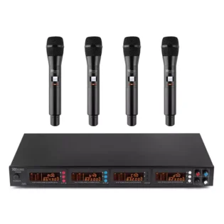 PDM PD504H QUAD HANDHELD MICROPHONE UHF 826.300/831.200MHz/863.000/865.000MHz
