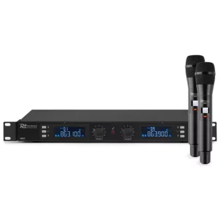 POWER DYNAMICS PD632H DUAL HANDHELD MICROPHONE UHF