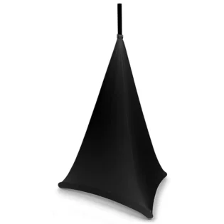 BEAMZ LSS07B LYCRA SPEAKER STAND SLEEVE BLACK 0.7M
