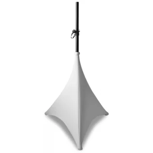 BEAMZ LSS07W LYCRA SPEAKER STAND SLEEVE WHITE 0.7M