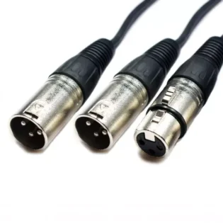 TVA - 0.75M MIC LEAD XLR MALE - 2 X XLR FEMALE