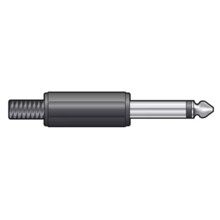 TVA CONNECTOR 6.3mm MONO MALE