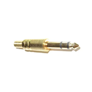TVA CONNECTOR 6.3mm STEREO MALE GOLD