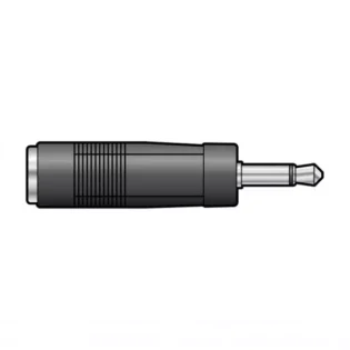 TVA ADAPTOR 6.3mm MONO FEMALE TO 3.5mm MONO MALE