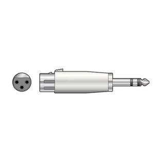 TVA ADAPTOR 6.3mm STEREO MALE TO XLR FEMALE