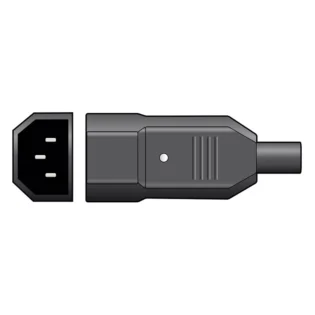 TVA CONNECTOR IEC MALE INLINE