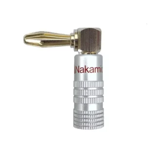 TVA CONNECTOR NAKAMICHI RIGHT ANGLE BANANA PLUG RED