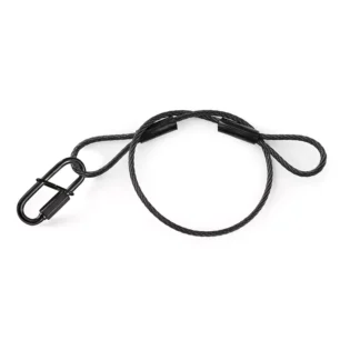 BEAMZ SAF35 SAFETY CABLE 35CM X 3MM 30KG BLACK