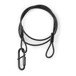 BEAMZ SAF75 SAFETY CABLE 75CM X 3MM 30KG BLACK