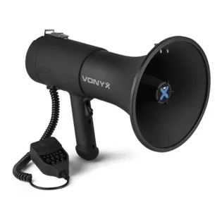 VONYX MEG075 MEGAPHONE REC/SIREN/USB/BT/BATTERY 75W