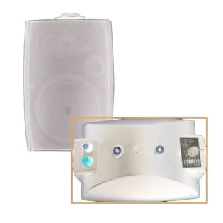 FILO - CAVSM6W 6" MOULDED SPEAKER & DOME TWEETER W/BRACKET 40W WHITE