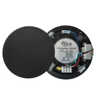 FILO CAVSC8B CEILING SPEAKER FRAMELESS 8INCH BLACK 10W 100V