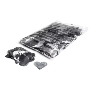MAGICFX CONFETTI HEARTS  SILVER METALLIC