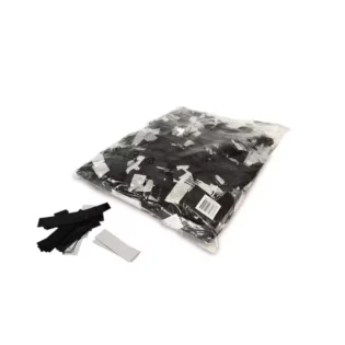 MAGICFX METALLIC CONFETTI RECTANGLES SILVER AND BLACK