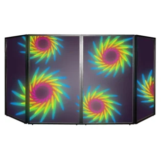 ATHLETIC SET OF FOUR DJ LIGHTING SCREENS