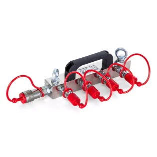 MAGICFX CO2 HIGH PRESSURE DISTRIBUTION BLOCK (4X 3/8 HOSE IN,1X 3/8 OUT)