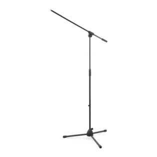 ATHLETIC MIC FLOOR STAND W/BOOM STEEL & ABS