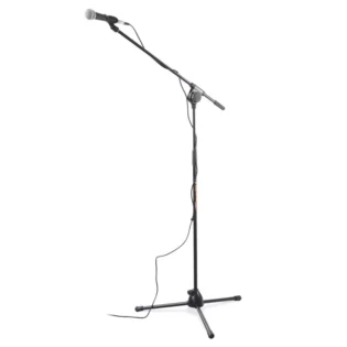 ATHLETIC MIC FLOOR STAND W/BOOM TOP LINE STEEL & ALUM