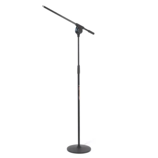 ATHLETIC MIC FLOOR STAND W/BOOM STEEL & ALUM