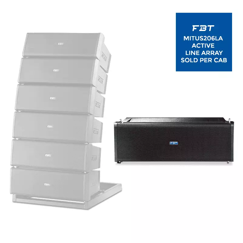 FBT - MITUS206LA ACTIVE LINE ARRAY 600W + 300W 134DB SPL