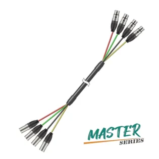 ROXTONE STAGE LOOM 4X XLR MALE - 4X XLR FEMALE 3M