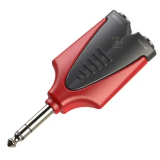 ROXTONE ADAPTOR 6.3mm STEREO MALE TO 2x 6.3mm STEREO FEMALE