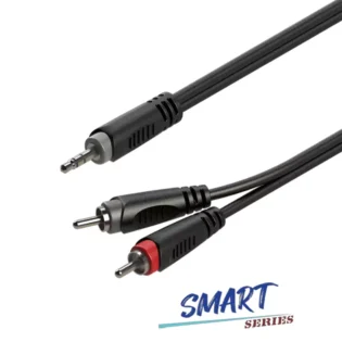ROXTONE SMART SERIES SIGNAL LEAD 3.5MM STEREO MALE - 2X RCA MALE 2M