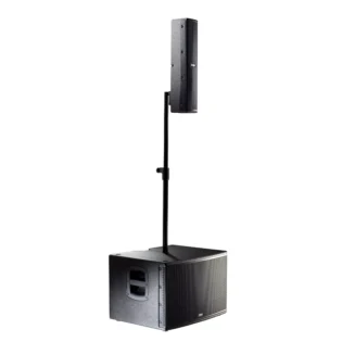 FBT VERTUSCS1000 ACTIVE COLUMN SPEAKER  6X3IN SAT + 12″ SUB BLACK 600W + 400W 8 OHM