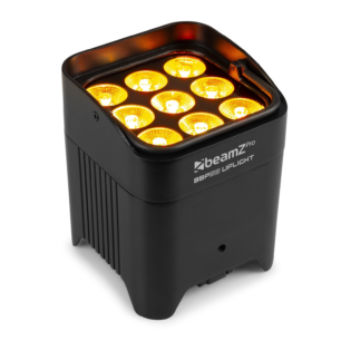 BEAMZPRO BBP59 LED BATTERY UPLIGHT PAR IP65 9x 12W RGBAWUV
