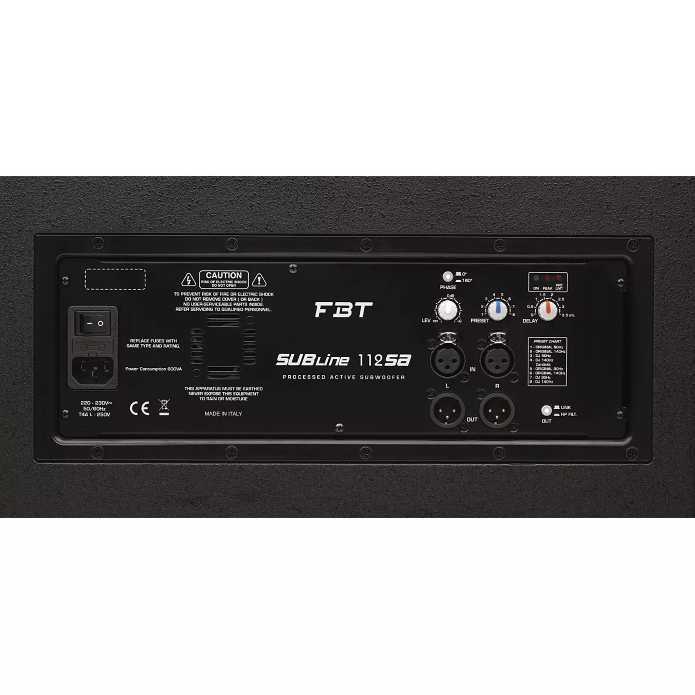 FBT - SUBLINE112SA ACTIVE SUB 12in 700W RMS - Image 3