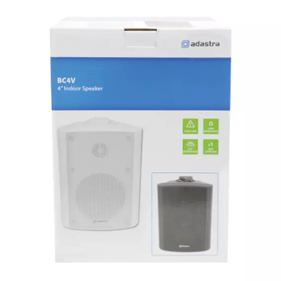 ADASTRA BC4VW PASSIVE WALL MOUNT SPEAKER 4IN WHITE 35W 100V - Image 6