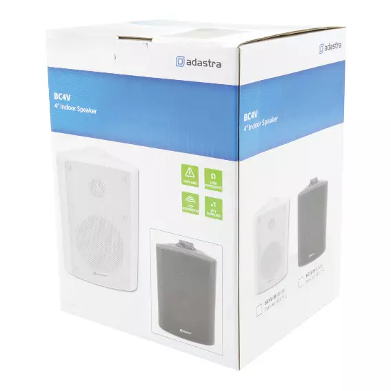 ADASTRA BC4VW PASSIVE WALL MOUNT SPEAKER 4IN WHITE 35W 100V - Image 7