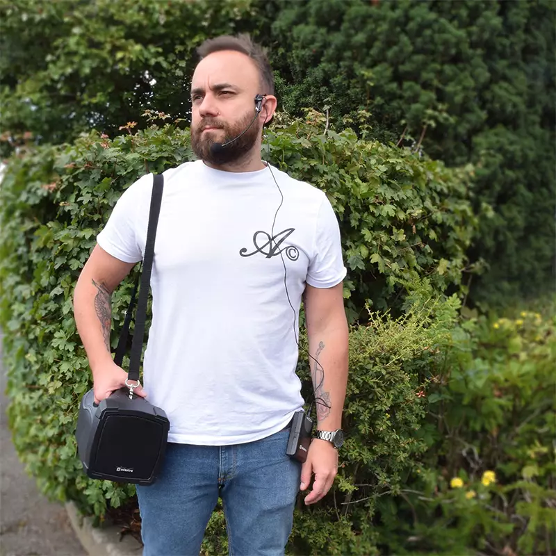 ADASTRA H25B HANDHELD PA SYSTEM NECKBAND VHF MIC BT - Image 7