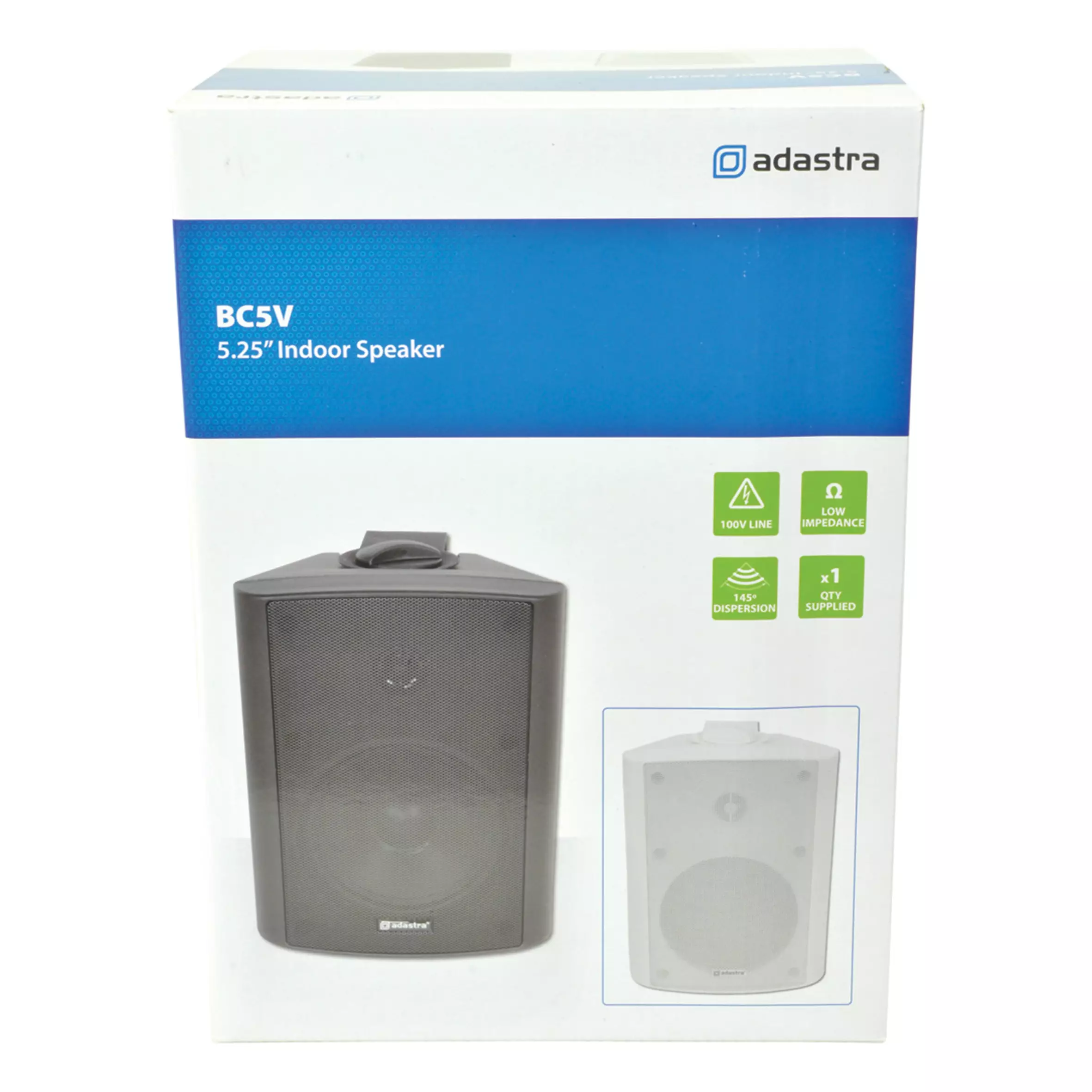 ADASTRA BC5VW PASSIVE WALL MOUNT SPEAKER 5.25IN WHITE 45W 100V - Image 6