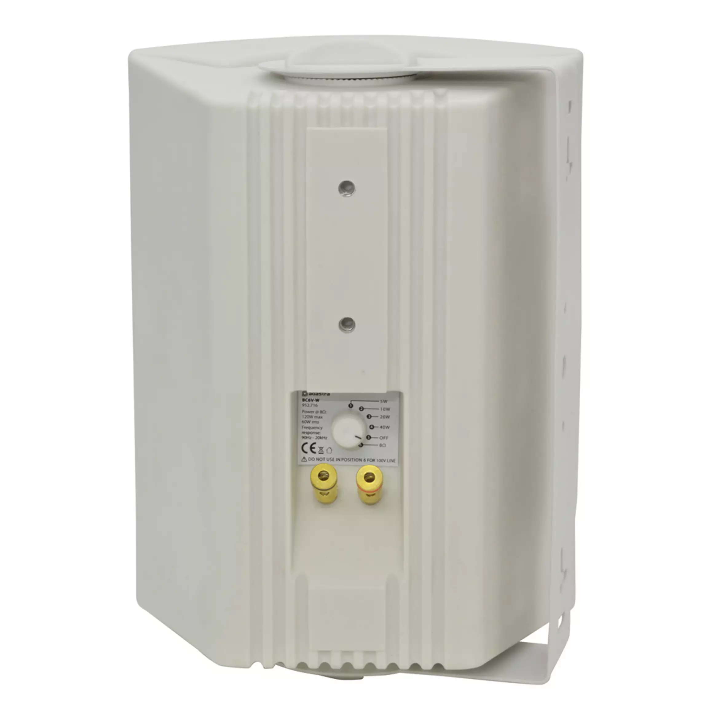 ADASTRA BC6VW PASSIVE WALL MOUNT SPEAKER 6.5IN WHITE 60W 100V - Image 3