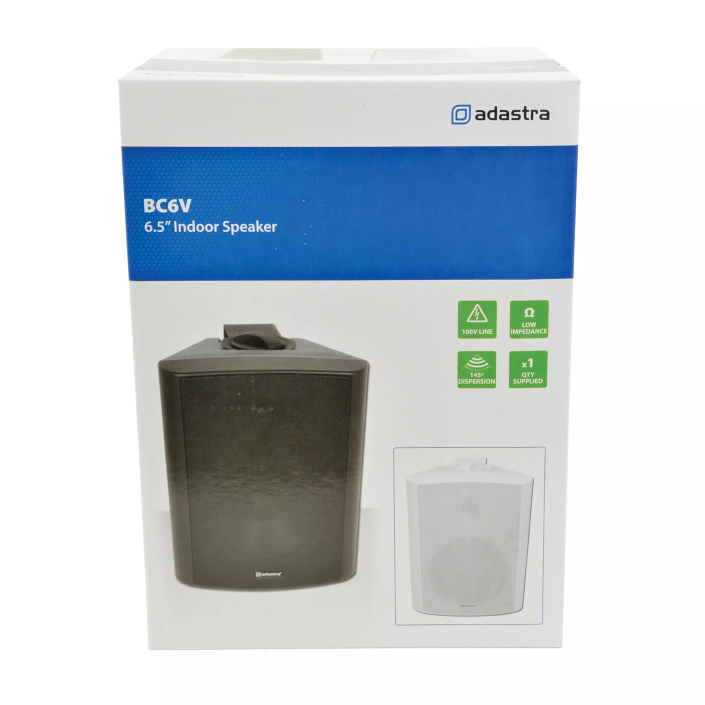 ADASTRA BC6VW PASSIVE WALL MOUNT SPEAKER 6.5IN WHITE 60W 100V - Image 6