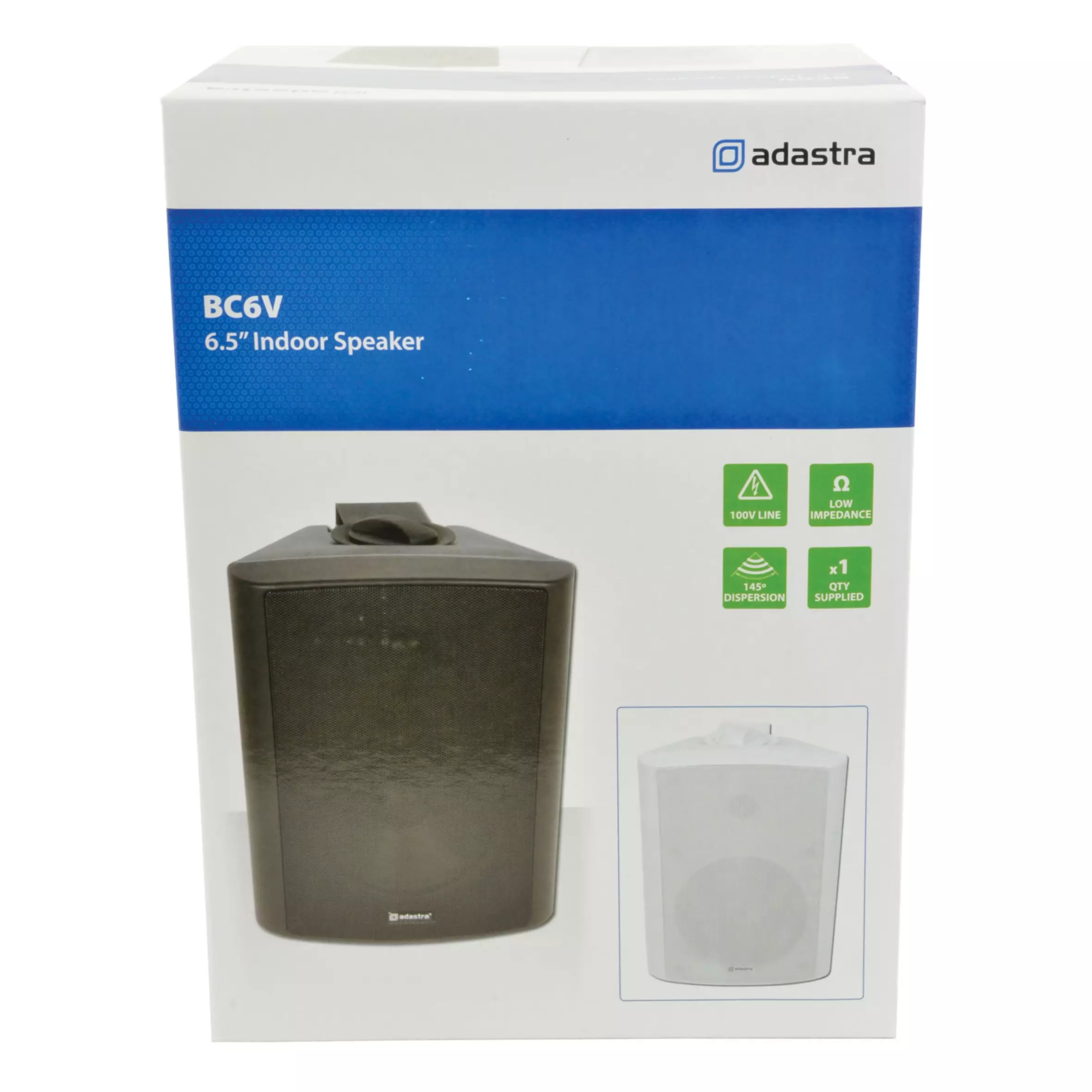 ADASTRA BC6VB PASSIVE WALL MOUNT SPEAKER 6.5IN BLACK 60W 100V - Image 5