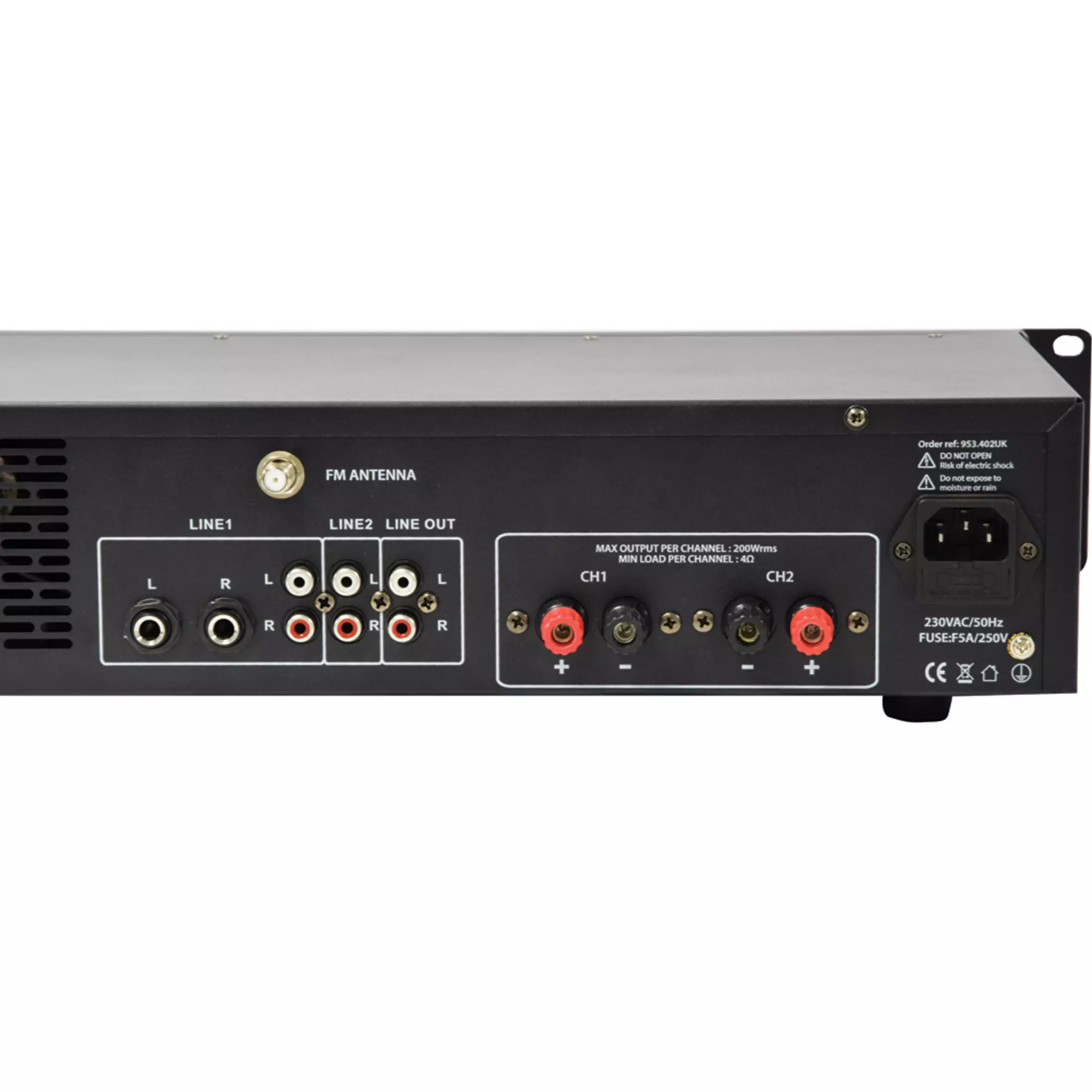 ADASTRA A2 2U MIXER AMPLIFIER 2X 200W - Image 5