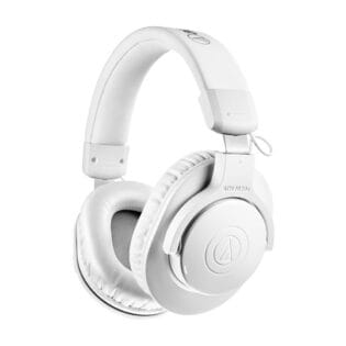 Audio-Technica ATH-M20xBT-WH White Wireless Over-Ear Headphones