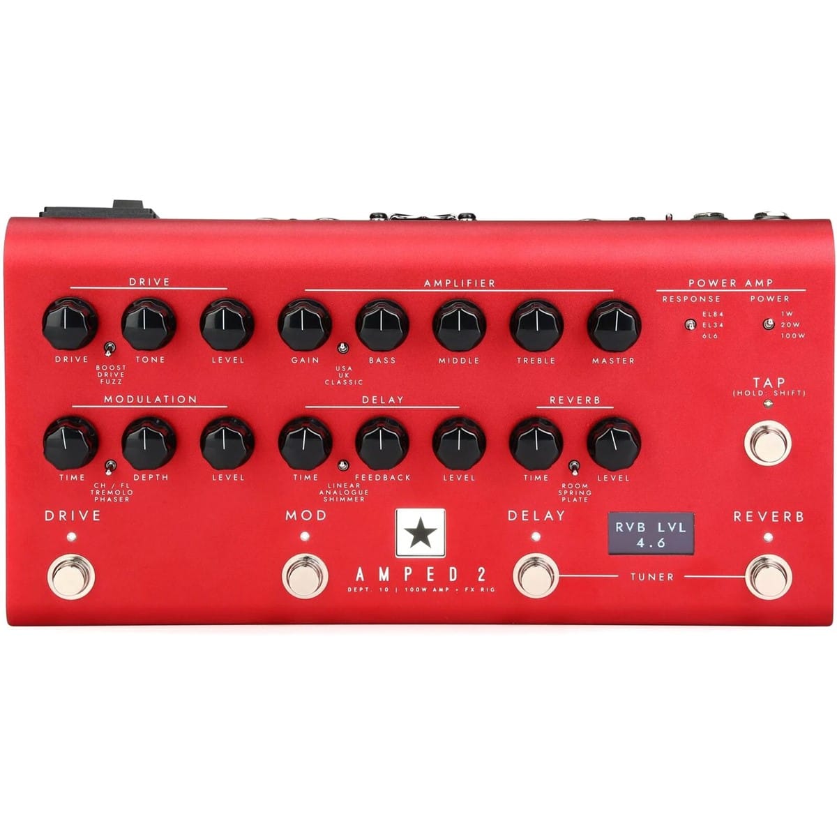 Blackstar DEPT10-AMPED2 Guitar Amplifier Pedal