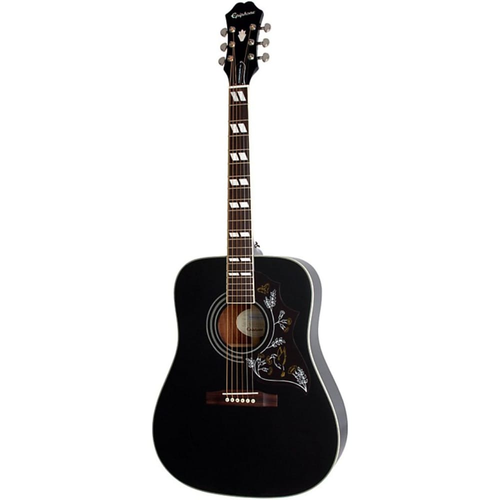 Epiphone EEHB-EB Hummingbird Pro Acoustic-Electric Guitar Ebony