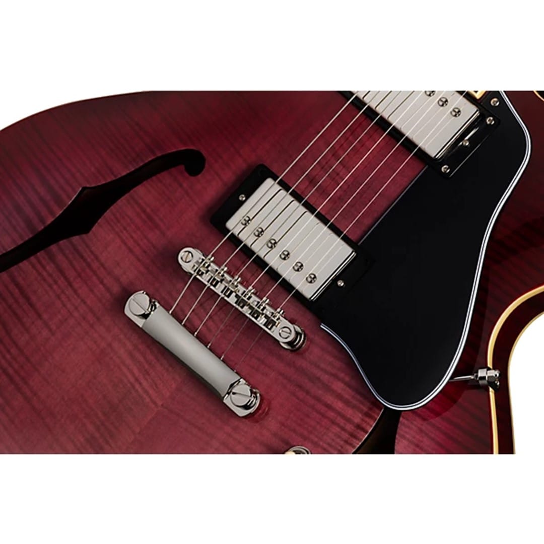 Epiphone EIES335F-PRB ES335 Figured Semi-Hollow Body Raspberry Burst - Image 3