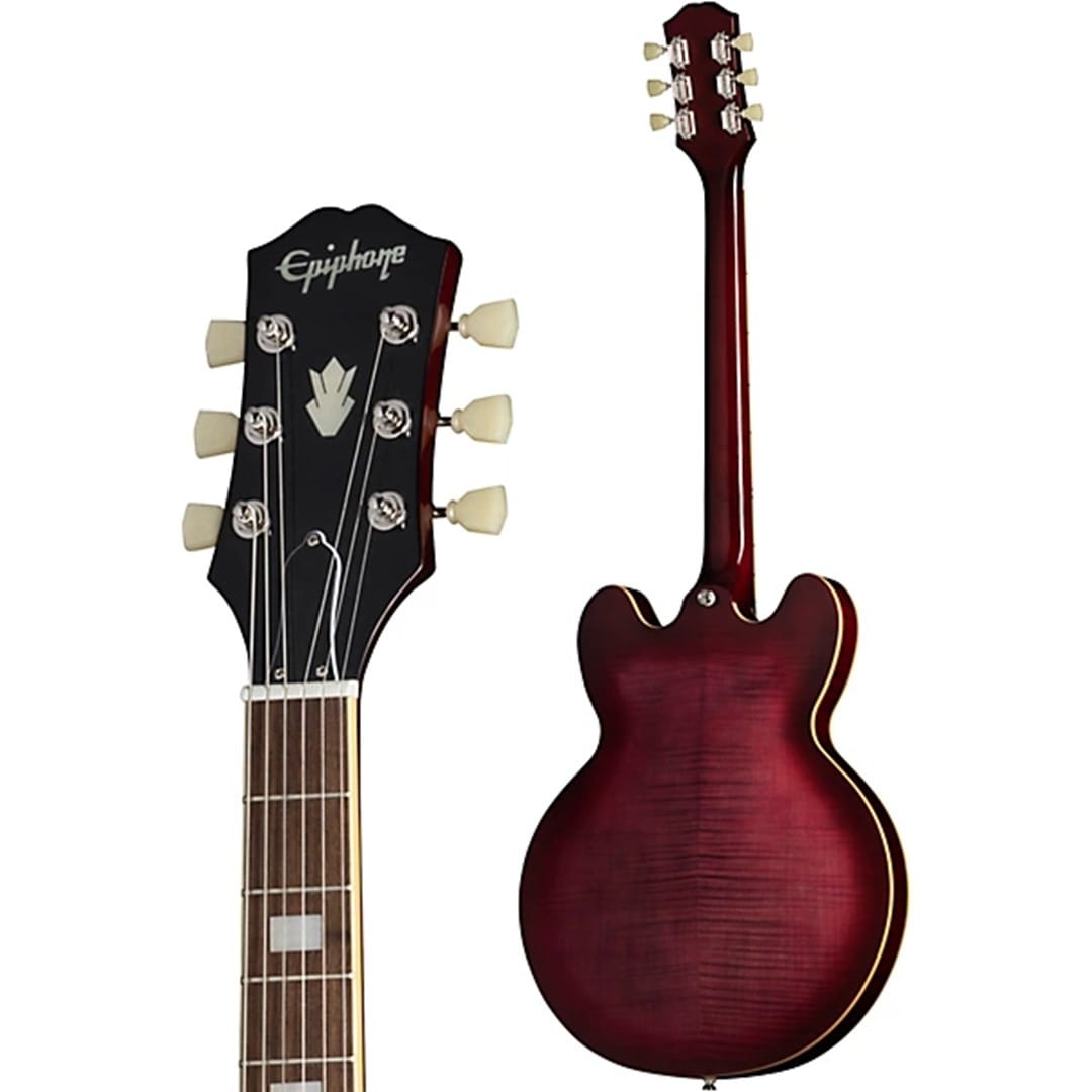 Epiphone EIES335F-PRB ES335 Figured Semi-Hollow Body Raspberry Burst - Image 5