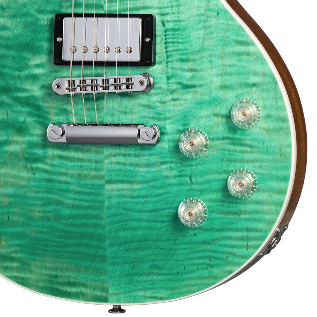Gibson LPM01-SF Les Paul Modern Figured Seafoam Green - Image 2