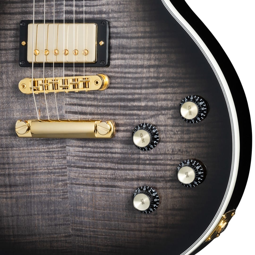 Gibson LPSU00-E2 Les Paul Supreme Translucent Ebony Burst - Image 2