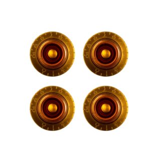 Gibson PRHK-030 Amber Top Hat Knobs (4 Pack)