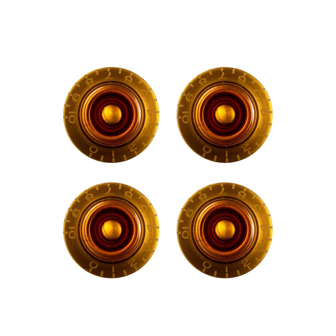 Gibson PRHK-030 Amber Top Hat Knobs (4 Pack)