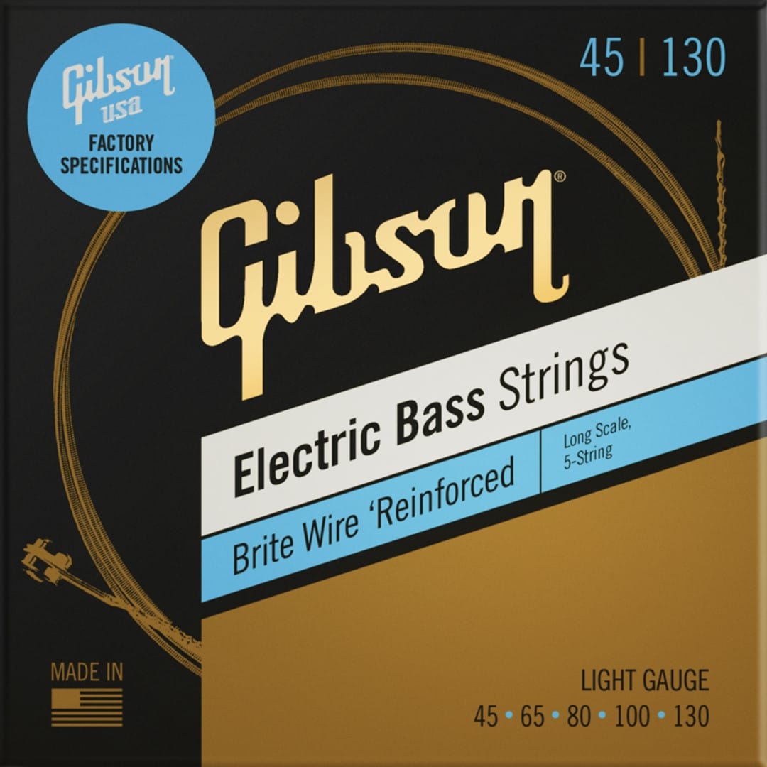 Gibson SBG5-LSL Long-Scale Brite Wire Electric+Bass Strings (5)