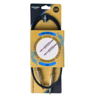 PowerWorks PW-INSJ1S 1M Instrument Cable-Silver Monojack